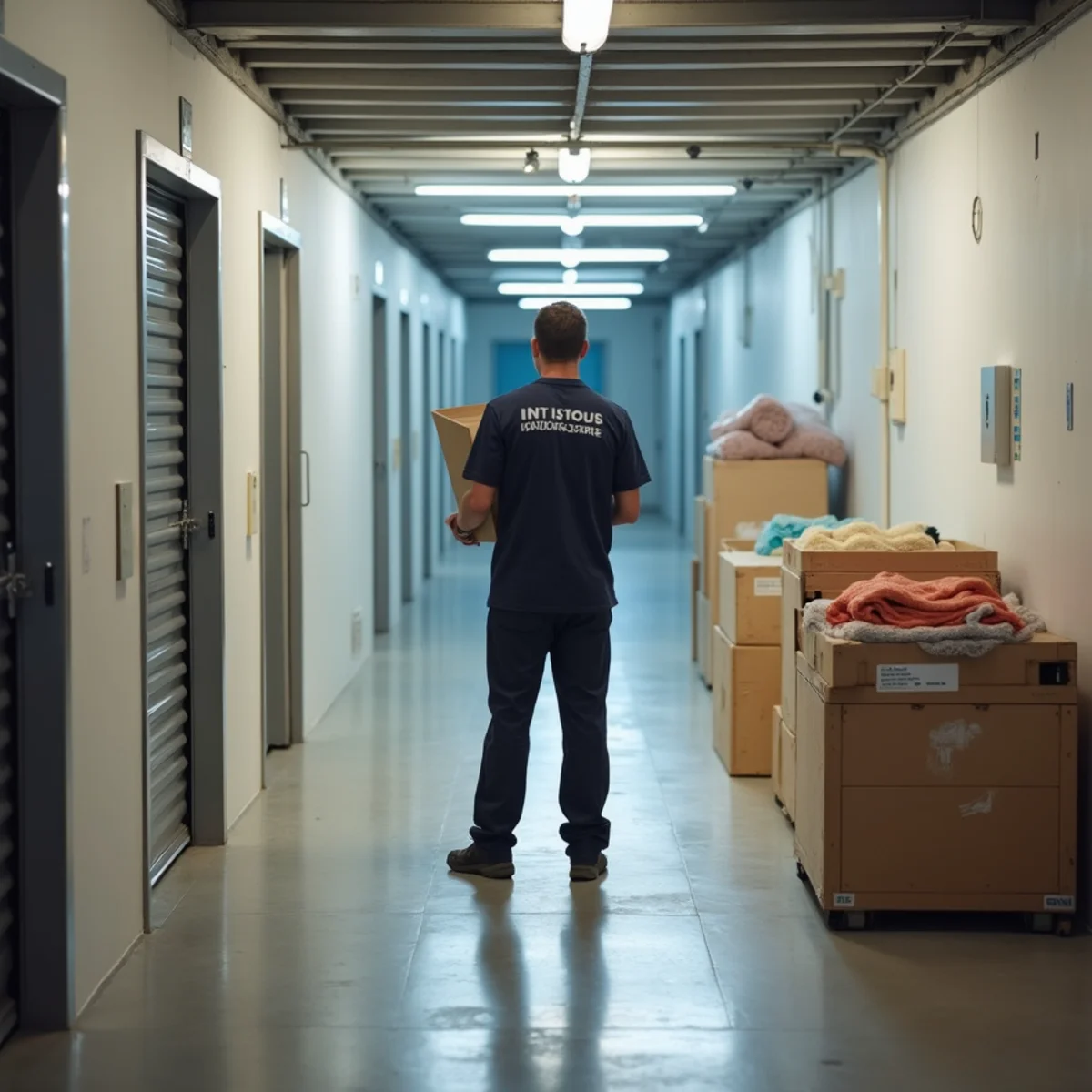 Clean, secure, climate-controlled storage vault facility in South Florida