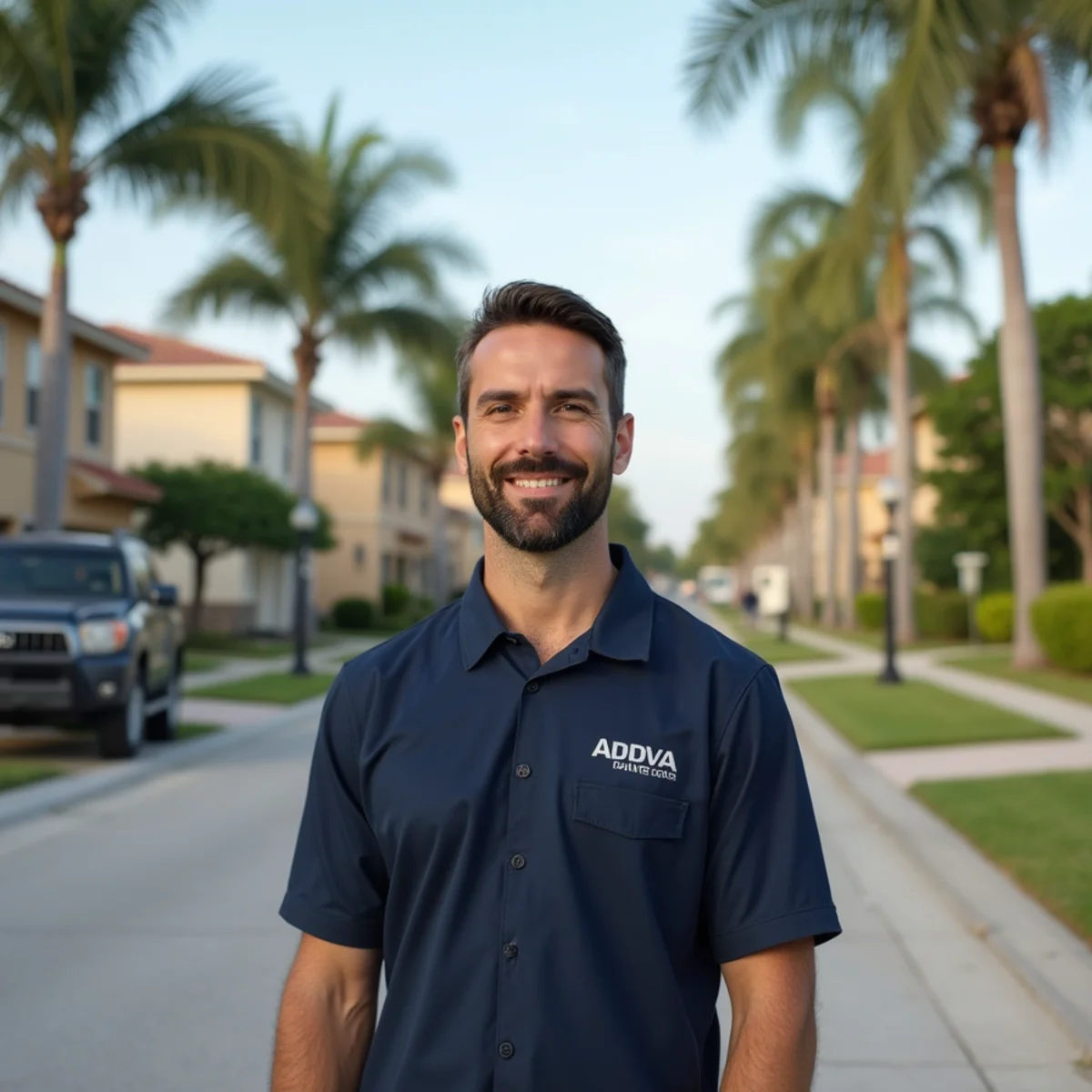Residential neighborhood streets and architecture in Broward County Florida