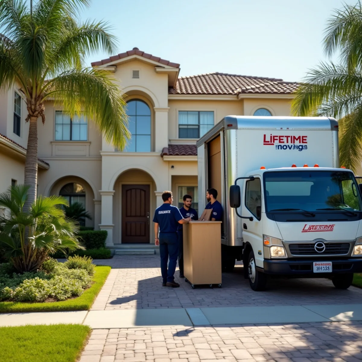 Lifetime Moving crew loading a moving truck in Coconut Creek Florida