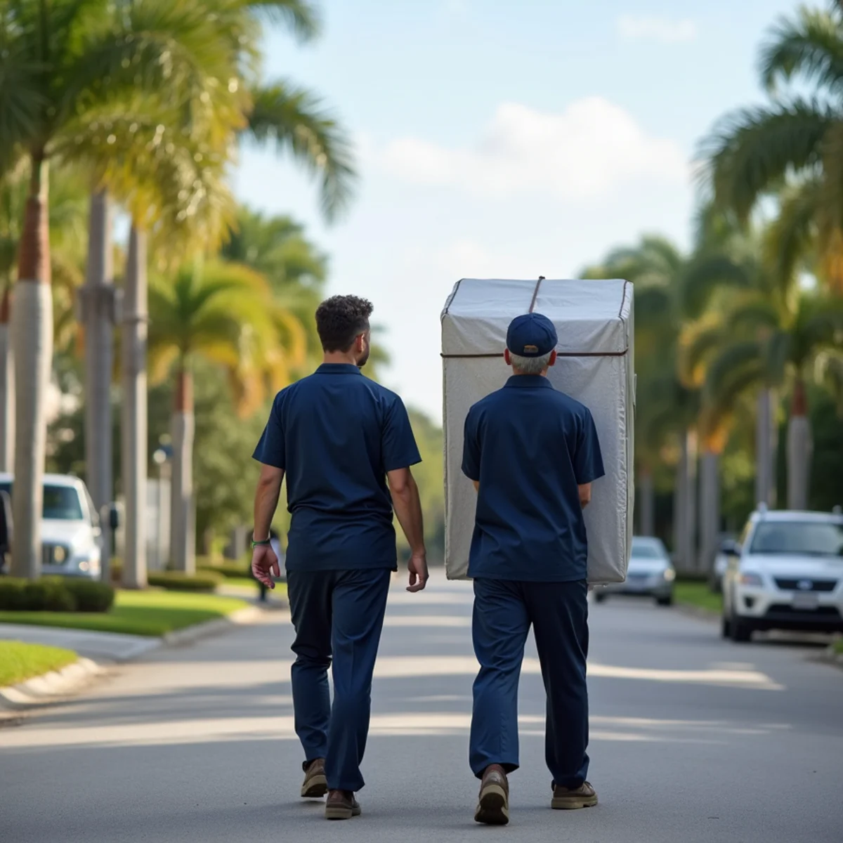 Residential neighborhood streets and architecture in Greenacres Florida