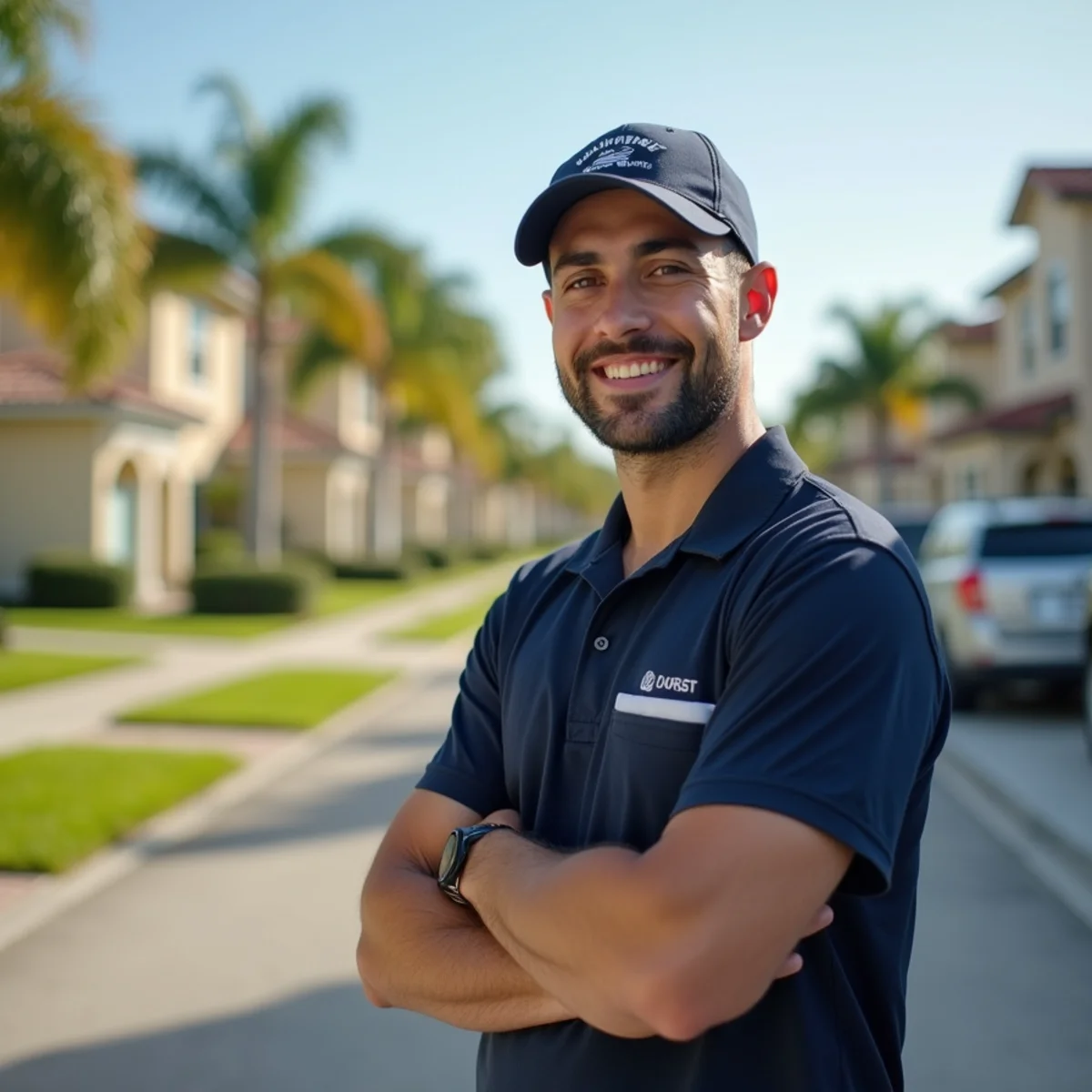 Residential neighborhood streets and architecture in Margate Florida