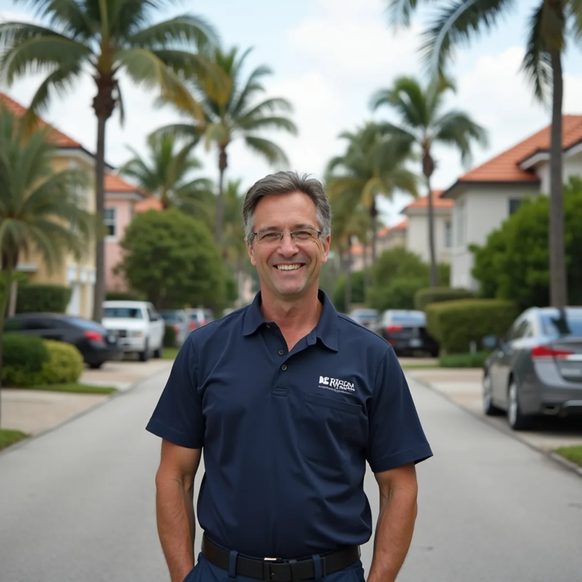 Residential neighborhood streets and architecture in Wilton Manors Florida